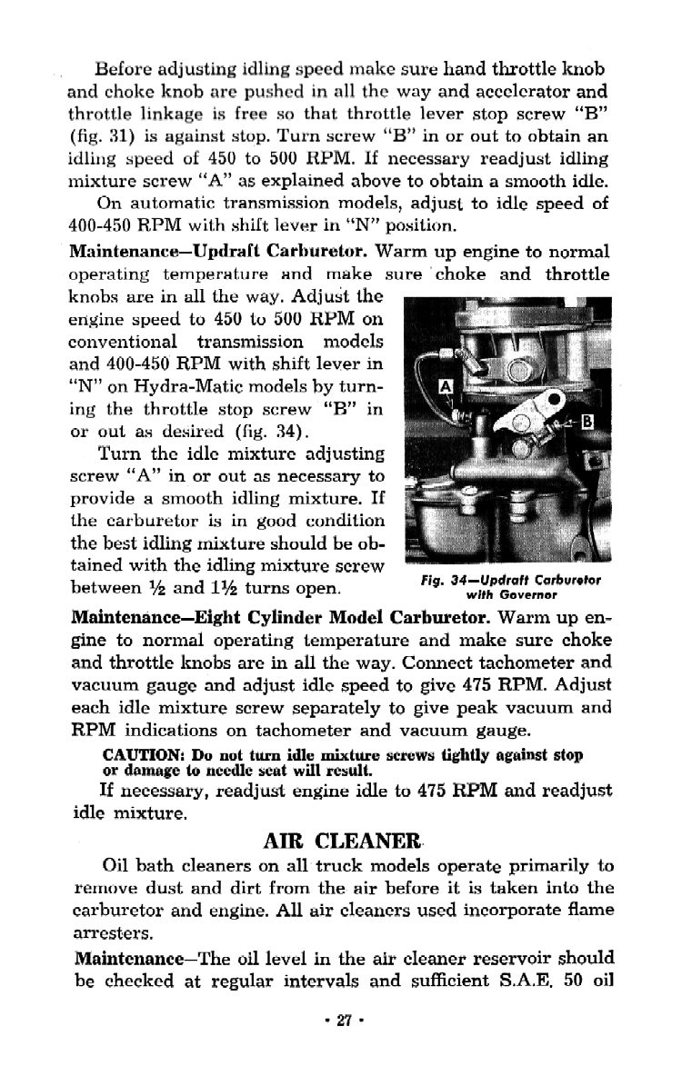 1957 Chevrolet Trucks Operators Manual Page 12